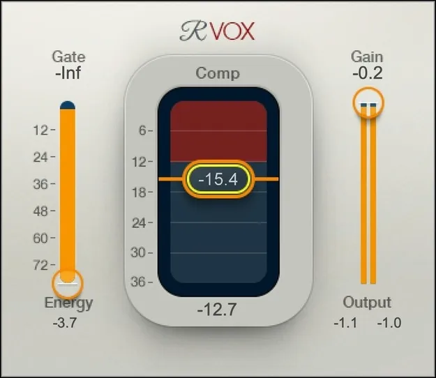 Renaissance Vox vocal compressor plugin interface by Waves