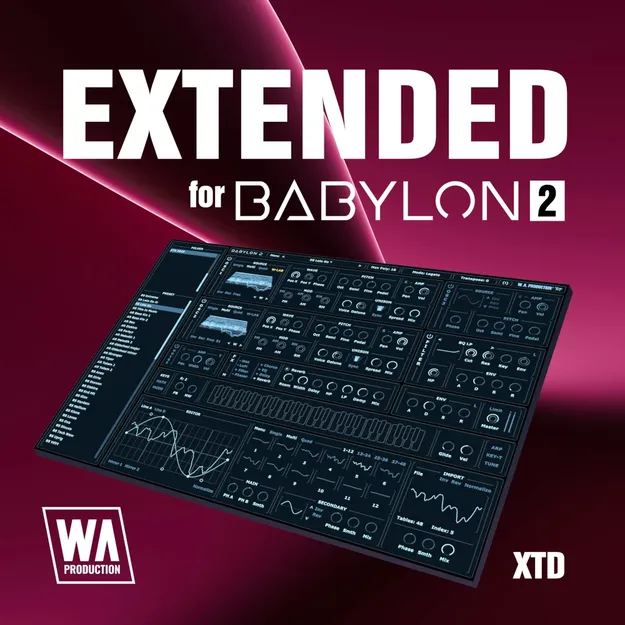 Extended for Babylon 2 preset pack artwork for Babylon 2 synthesizer