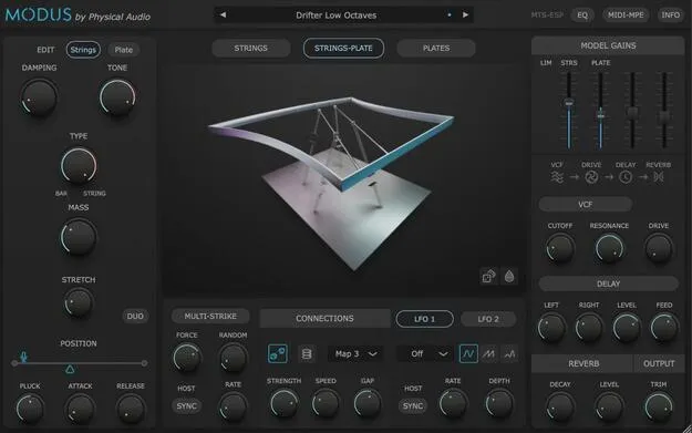 Modus by Physical Audio synth plugin interface