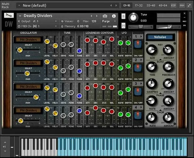 Constellation: Apollo 203A Kontakt instrument interface by Loot Audio
