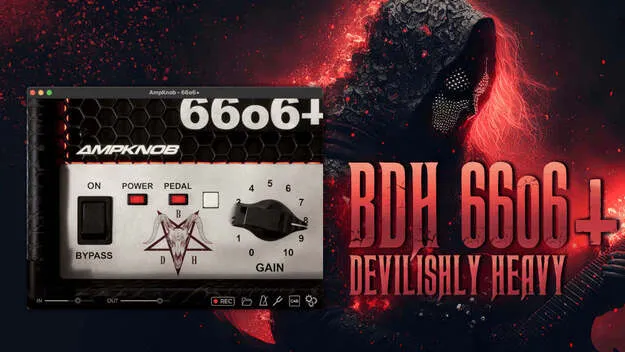 AmpKnob BDH 66o6+ amp simulator plugin interface by Bogren Digital
