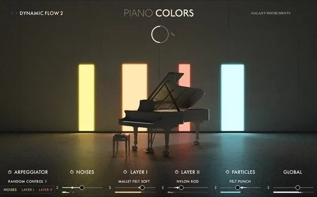Piano Colors by Native Instruments Kontakt grand piano instrument interface