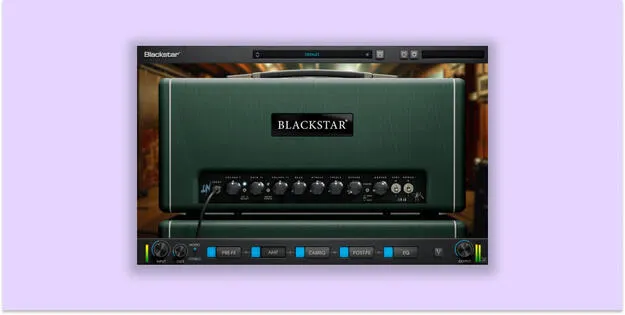 Blackstar JJN 50 amp simulator plugin interface