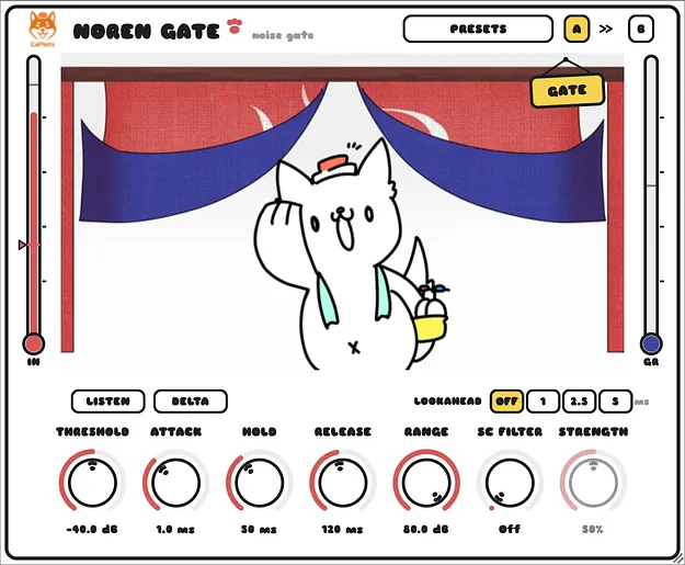 Noren Gate by CalPochi gate and expander plugin interface
