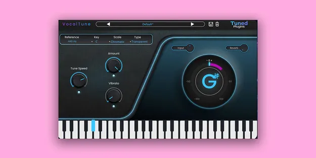 Vocal Tune vocal tuning plugin interface by Tuned Plugins