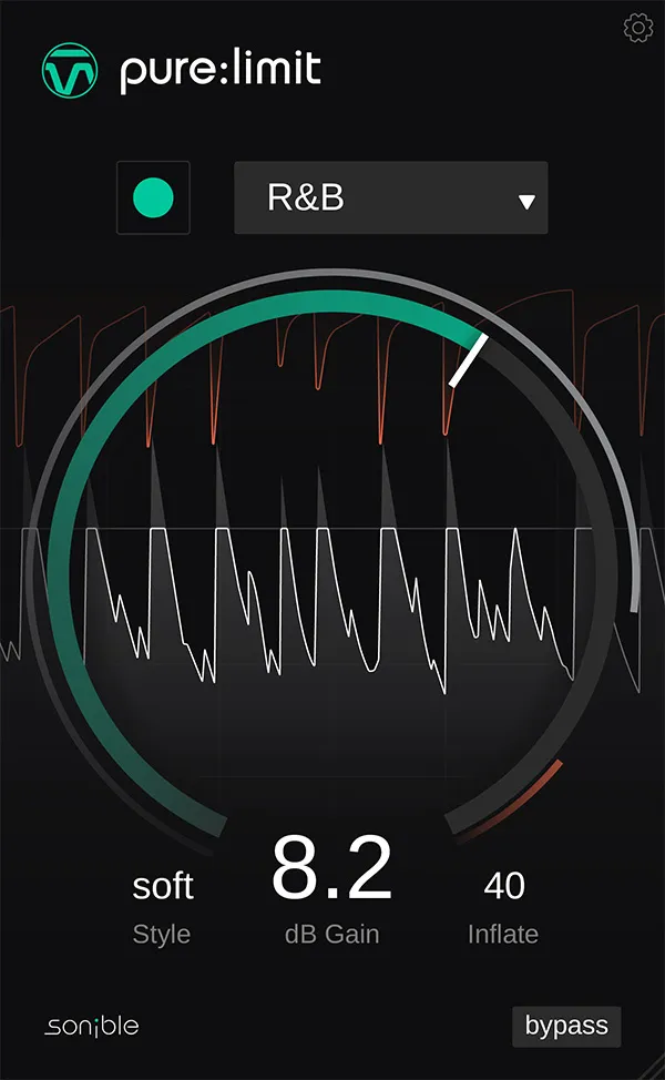 pure:limit limiter plugin interface by sonible