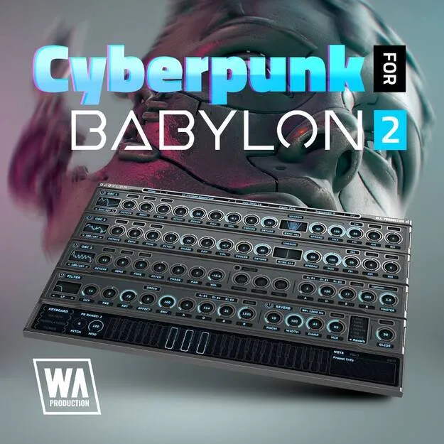 Cyberpunk 2 for Babylon 1 preset pack artwork for the Babylon synth
