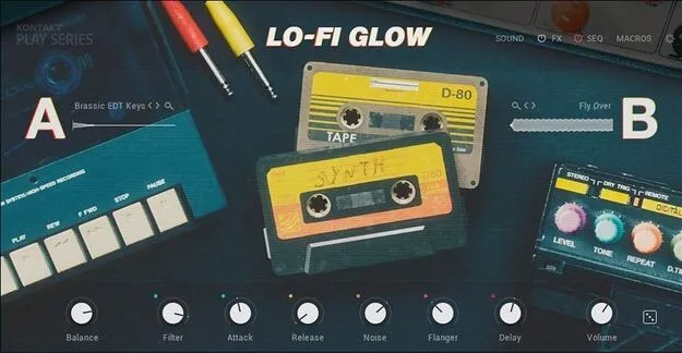Lo-Fi Glow Kontakt instrument by Native Instruments interface
