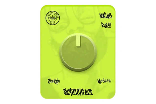 SCHETCHface Drum Magic Transient Shaper plugin interface by Fischer Music Club