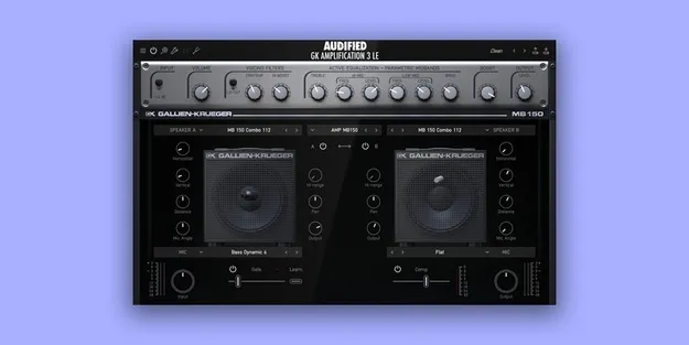GK Amplification 3 LE bass amp simulator plugin interface by Audified