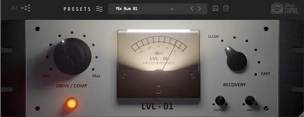 LVL-01 by Tone Empire compressor plugin interface