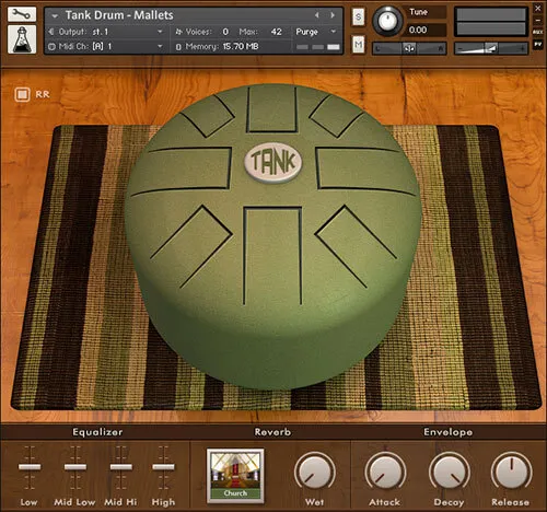 Tank Drum by AudioThing steel tongue drum Kontakt instrument