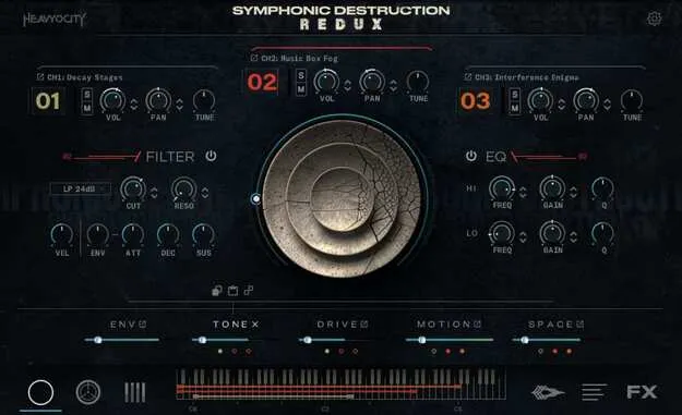 Symphonic Destruction Redux by Heavyocity Kontakt instrument interface