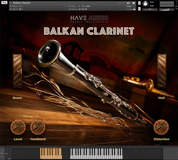 Balkan Clarinet by Have Audio Kontakt instrument interface