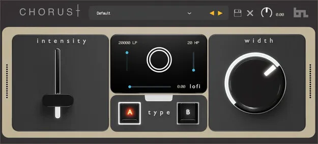 Chorust chorus effect plugin interface by BeatSkillz