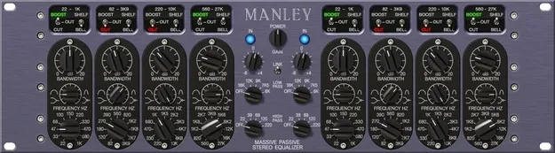 Manley Massive Passive tube EQ plugin interface by Universal Audio