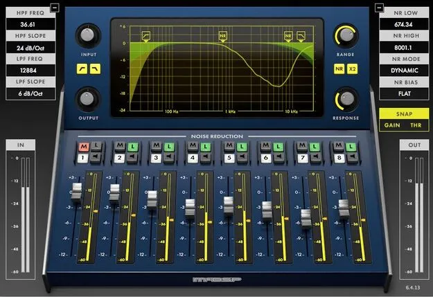 NR800 Noise Reduction Processor HD v7 plugin interface by McDSP