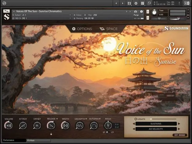 Voice of the Sun - Sunrise by Soundiron Kontakt vocal instrument interface