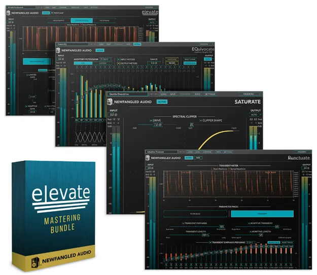 Elevate Mastering Bundle by Newfangled Audio mastering plugin interface