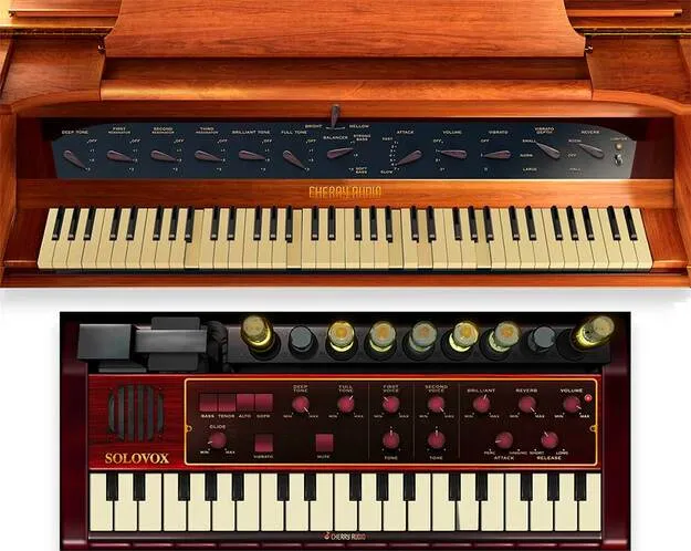 Novachord + Solovox by Cherry Audio synth plugin interface