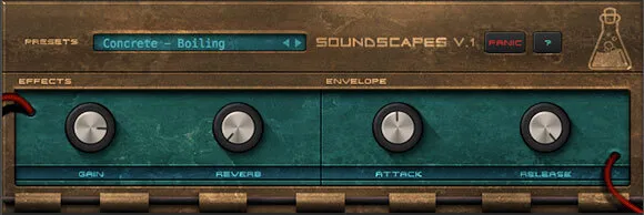 Soundscapes Vol.1 by AudioThing Kontakt instrument library interface