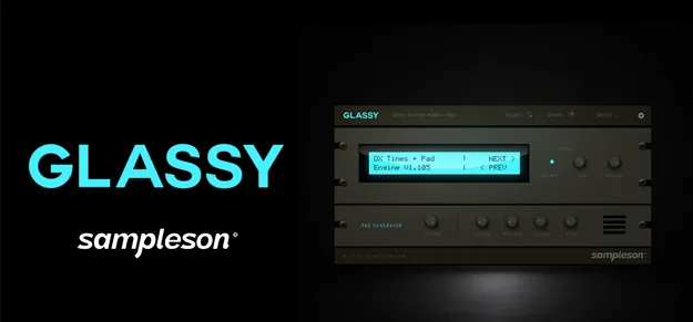 Glassy by Sampleson digital electric piano plugin interface