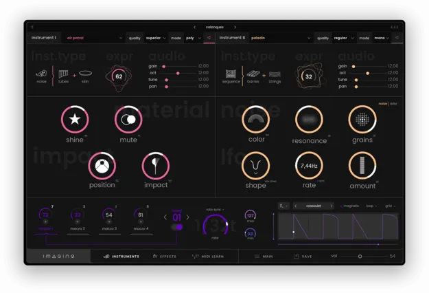 Imagine by Expressive E synth plugin interface