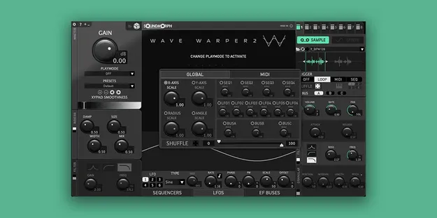 Wave Warper 2 by SoundMorph granular sound design plugin interface