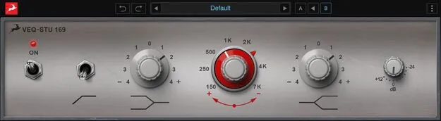 VEQ-STU 169 by Antelope Audio EQ plugin interface