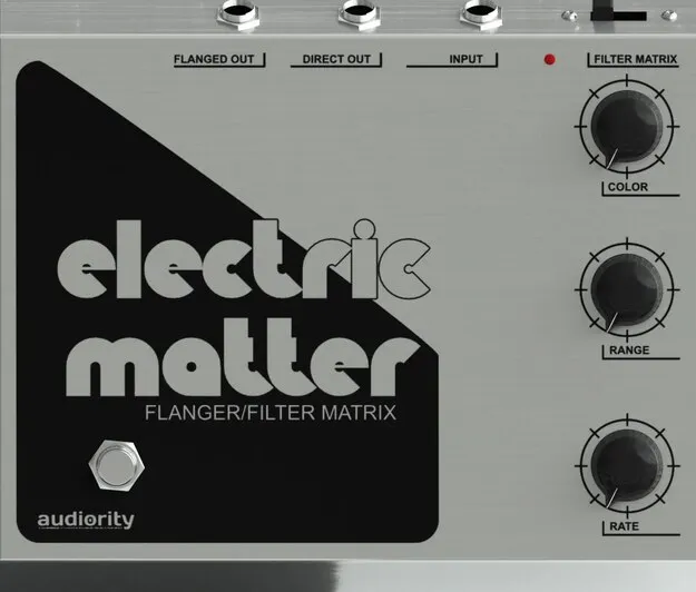 Electric Matter by Audiority BBD analog flanger and filter matrix plugin interface