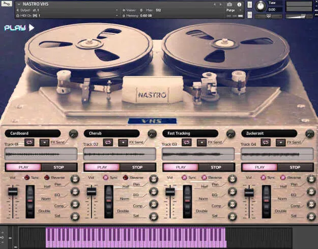 NASTRO VHS by Have Audio Kontakt instrument interface