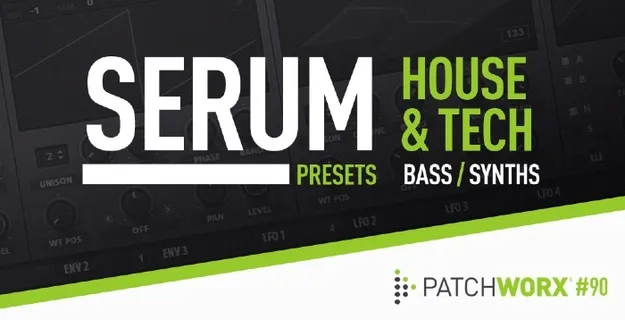House & Tech Serum Presets by Loopmasters preset pack artwork for Xfer Records Serum